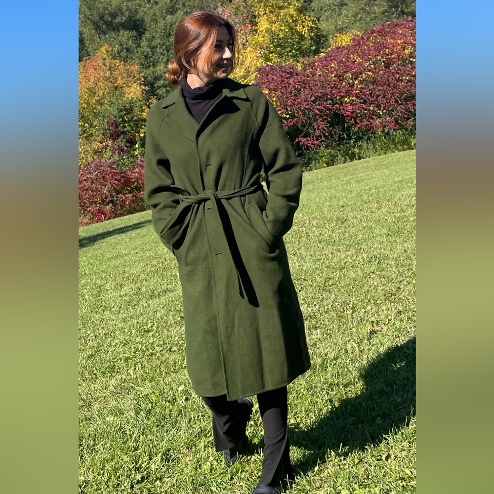 Green coat - good for fall